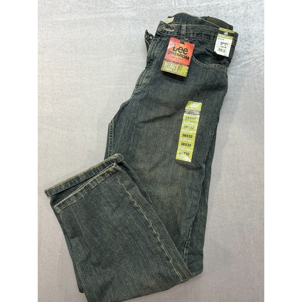 Lee Premium‎ Relaxed Straight Leg Jeans 38X32